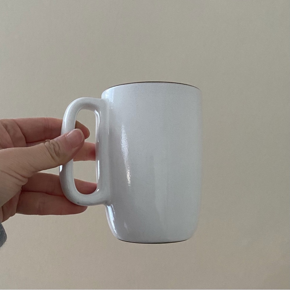 $55 New Heath Ceramics Opaque White Color 4.75" H Large Mug Coffee Tea Cup 0730